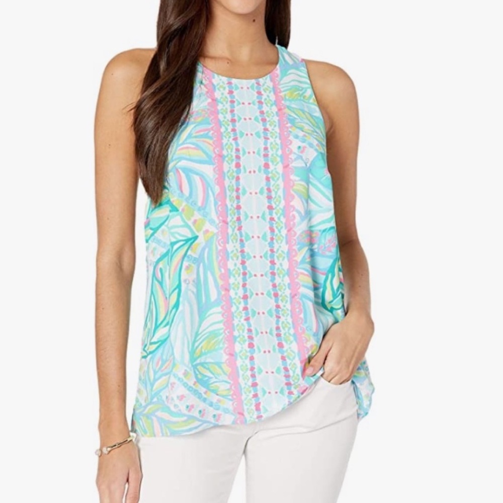 Lilly Pulitzer Lyle Top, Maraca My World - Picture 3 of 6